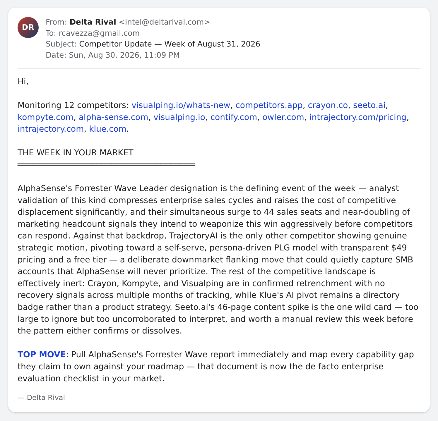 August 31 weekly landscape